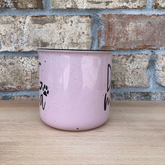 Dog Mama Coffee Te Ceramic  Large  Ping Black White Mug by Eccolo. - Picture 3 of 11